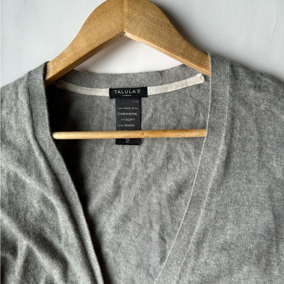 ARITZIA Talula cashmere blend cardigan grey xs oversized sweater - Picture 5 of 10